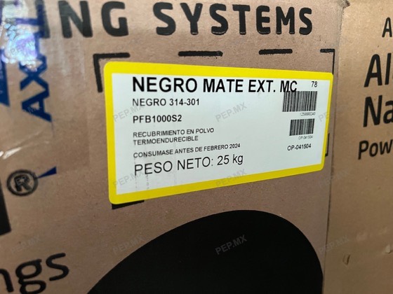 Caja Axalta Negro Mate Ext. MC 314-301 (25 kg)
