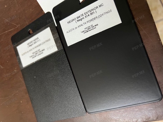 Placa de muestra Negro Mate 314-301