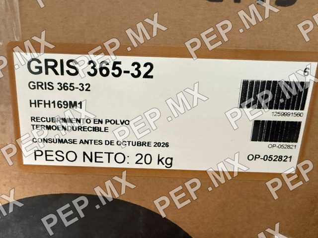 Etiqueta de caja Axalta Gris 365-32 HFH169M1 20 kg