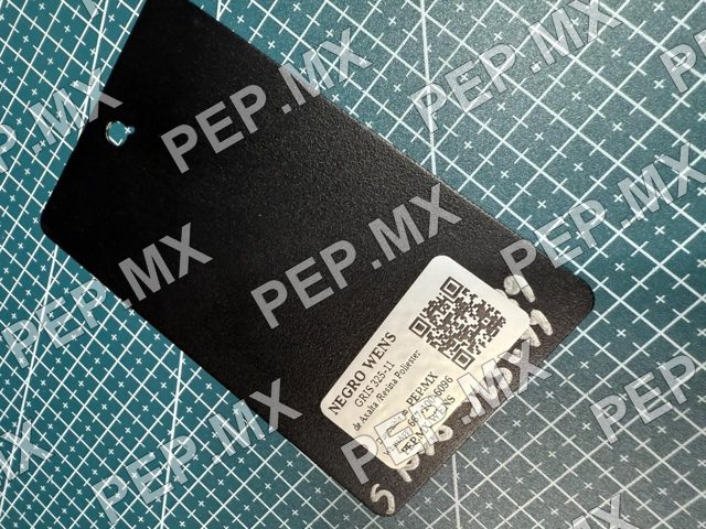 Placa de muestra Negro WENS Axalta