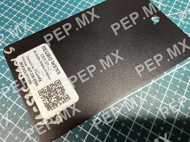 Placa Negro 325-11 acabado texturado